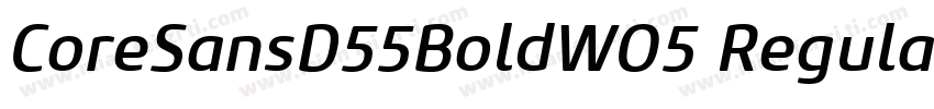 CoreSansD55BoldWO5 Regular Regular字体转换